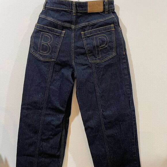BAUM UND PFERDGARTEN Nara Wide-Leg Ankle Crop Dark Denim Jeans Sz 34 (US 2) - Picture 5 of 15